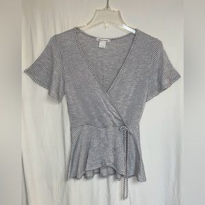 Caution to the Wind Striped Blouse